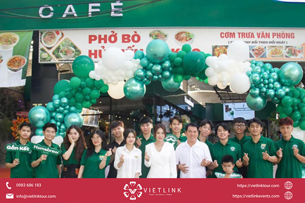 Vietlink Events – Đơn vị tổ chức sự kiện khai trương quán cafe chuyên nghiệp trên toàn quốc Tổ chức sự kiện khai trương quán cafe – Khởi đầu ấn tượng